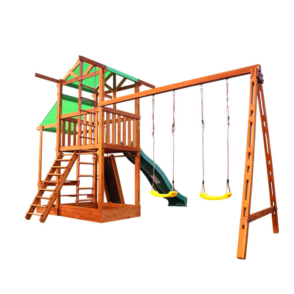 Дитячий ігровий комплекс для вулиці SportBaby Babyland-7 з пісочницею