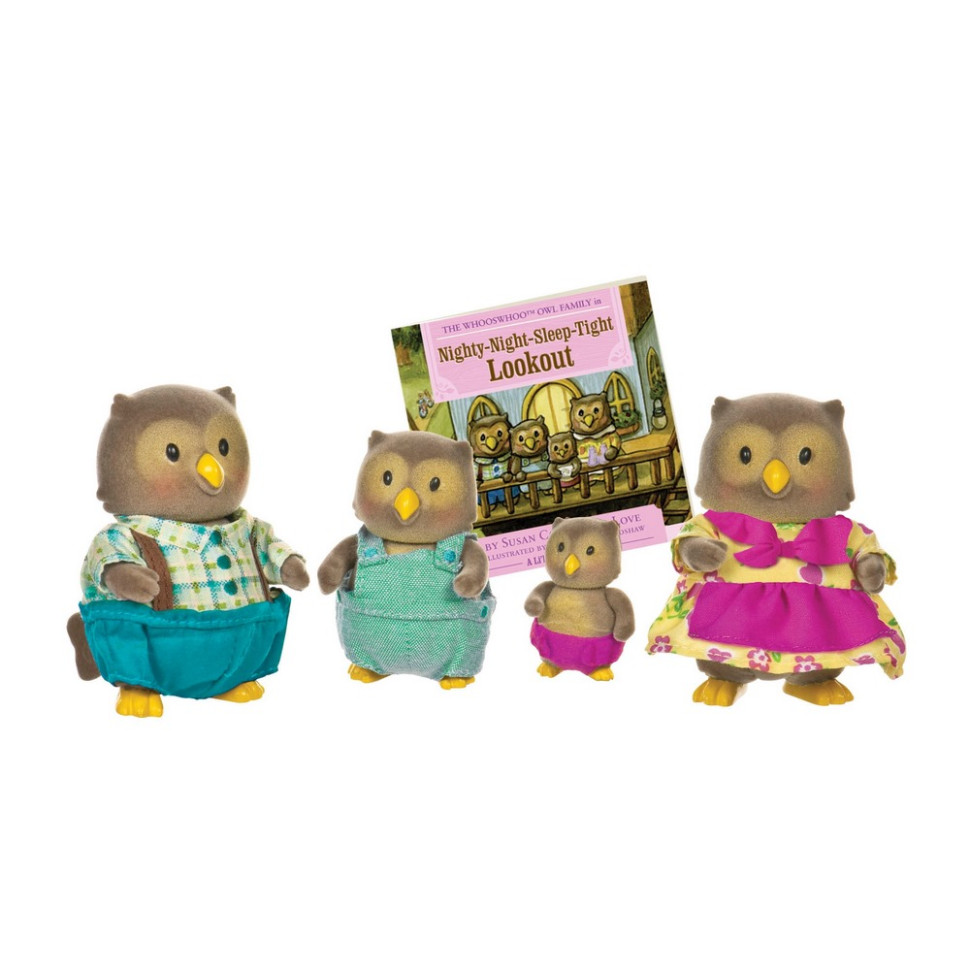 Игровой набор фигурок Семья Сов Li'l Woodzeez 6007Z в наборе 4 шт