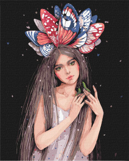 Картина за номерами "Барви метеликів" ©lesya_nedzelska_art Ідейка KHO4996, 40х50 см