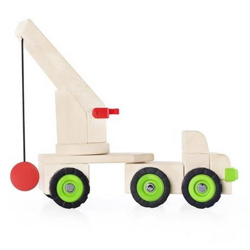 Велика машинка Block Science Trucks Стенобитна Guidecraft G7533 дерев'яна 45 см