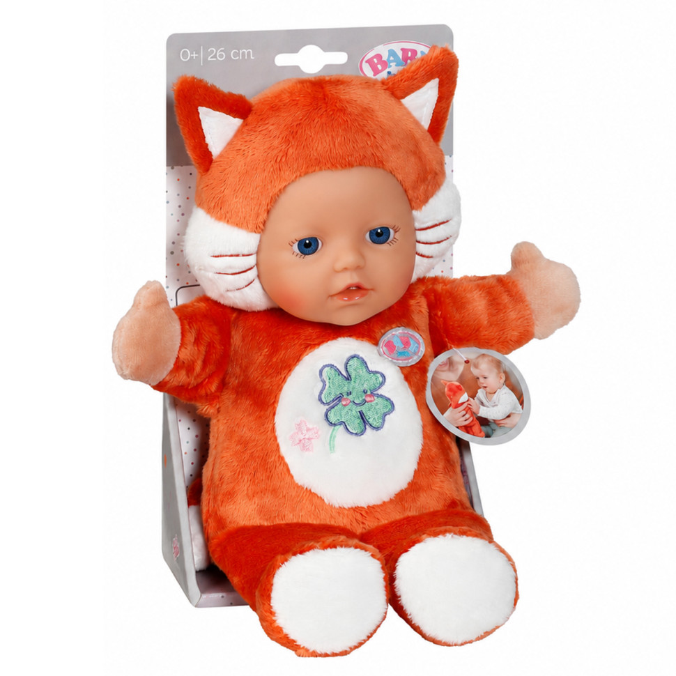 Мягконабивная кукла Лисенок BABY born 836606 серии 