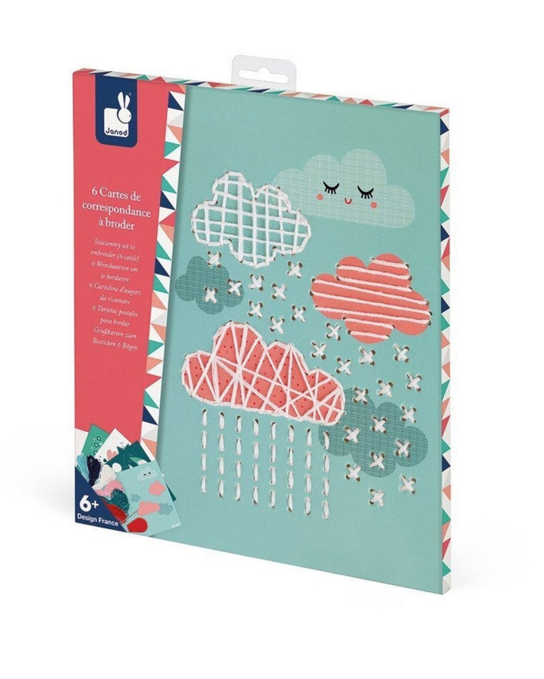 Набор для творчества Janod Открытки. Вышивание J07790