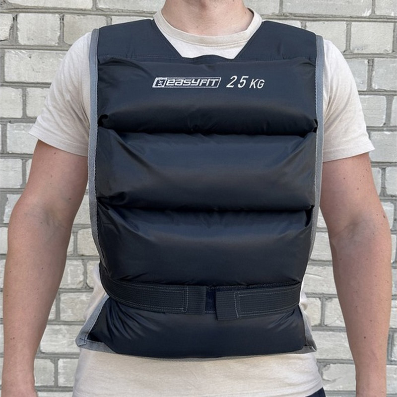Жилет утяжелительный EasyFit EF-VST-25 черный 25 кг