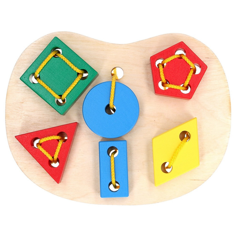 Дитяча дерев'яна шнурівка 