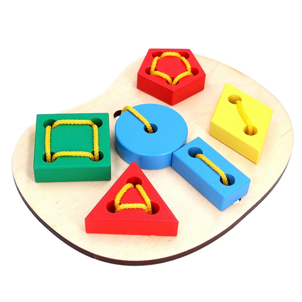 Дитяча дерев'яна шнурівка 