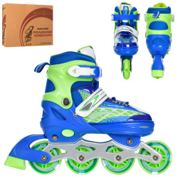 Ролики раздвижные Profi A4140-M-BL размер(35-38)