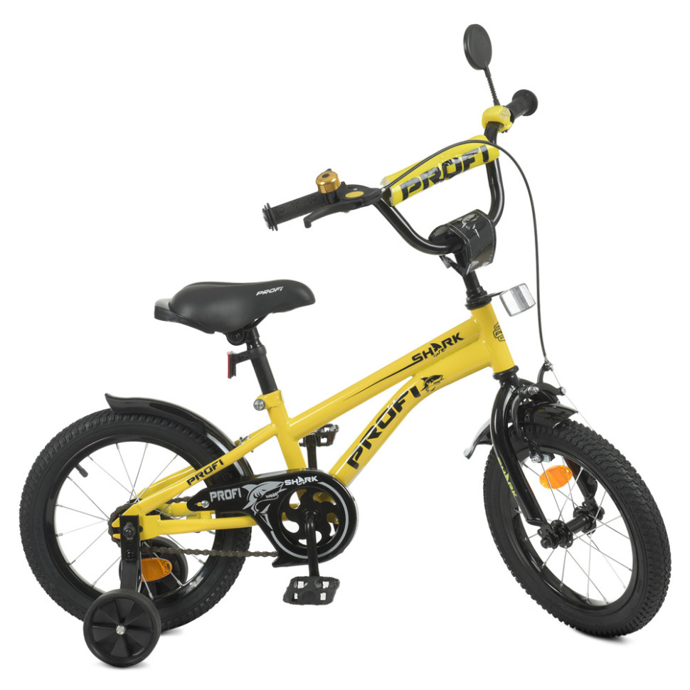 Велосипед дитячий PROF1 Y14214 14 дюймів, жовтий по цене 2 858 грн.