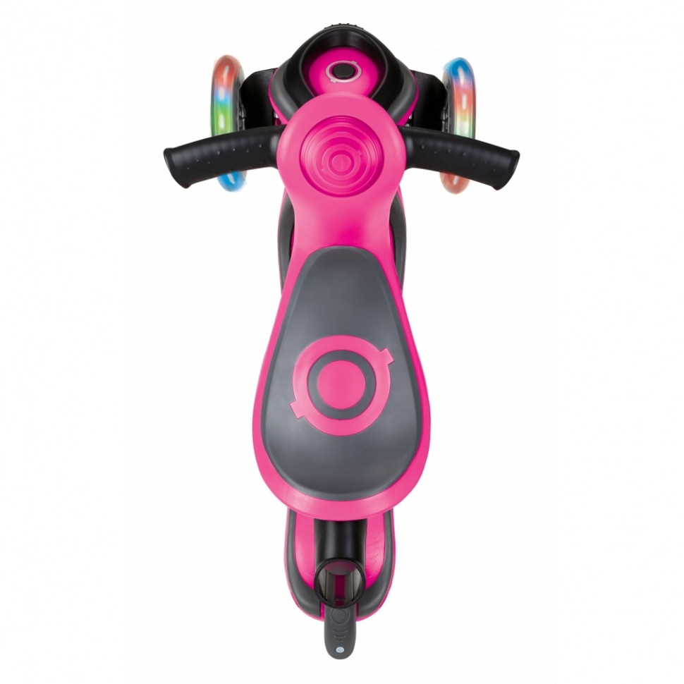 Самокат серии EVO COMFORT LIGHTS GLOBBER 459-110, 5 в 1 розовый, светящиеся колеса