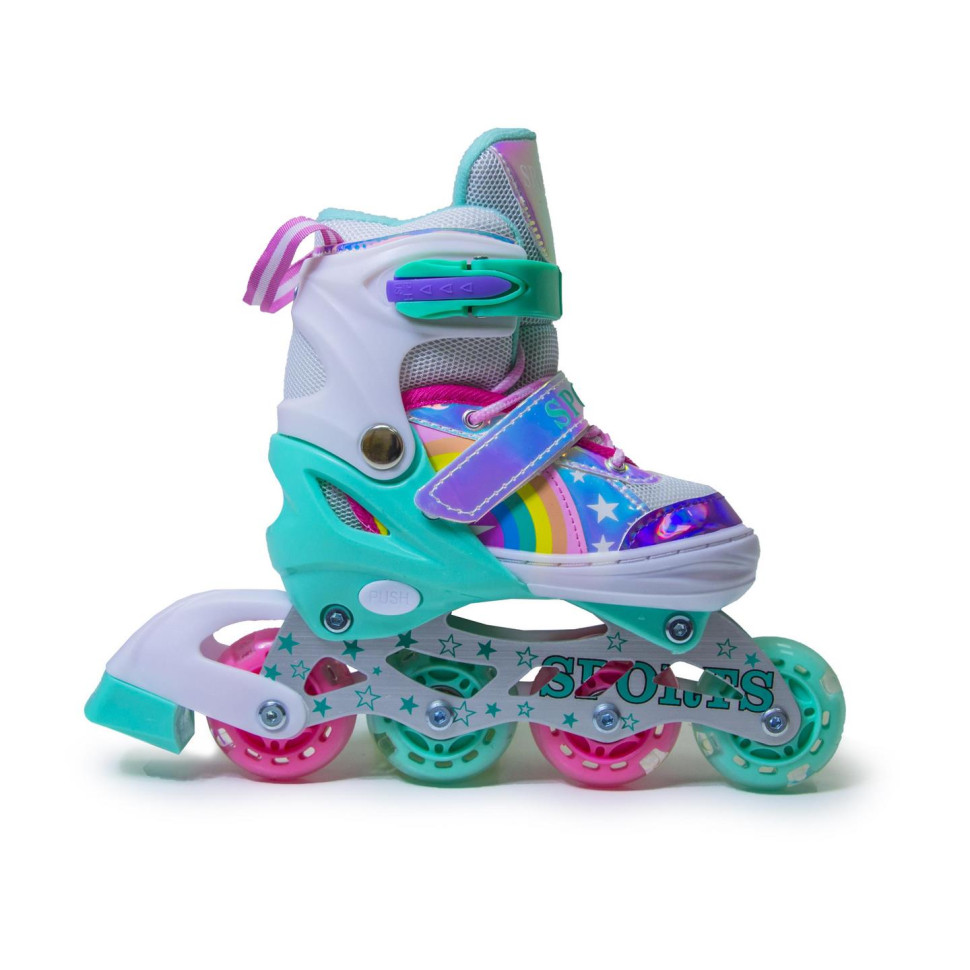 Дитячі розсувні ролики Scale Sports 788705955 райдужний тиффані, розмір 34-37