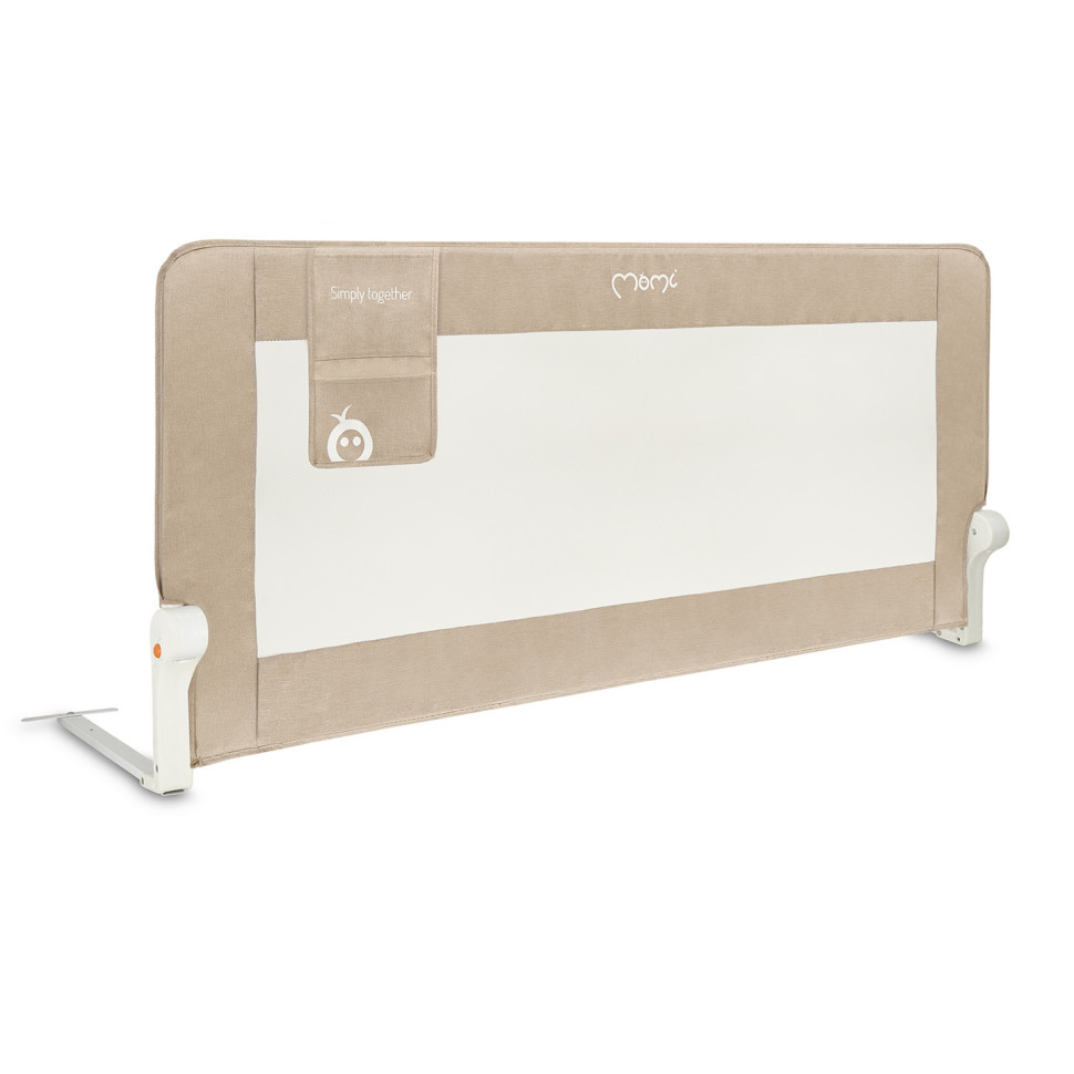 Защитный барьер для кровати LEXI PLUS XL MoMi AKCE00062 beige с карманом для аксессуаров
