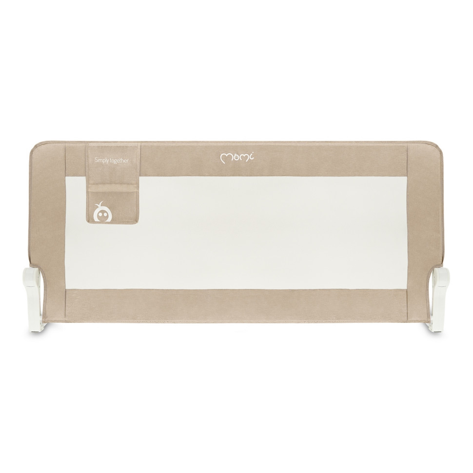 Защитный барьер для кровати LEXI PLUS XL MoMi AKCE00062 beige с карманом для аксессуаров