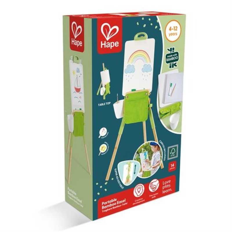 Портативный детский мольберт Hape E2009 бамбуковый