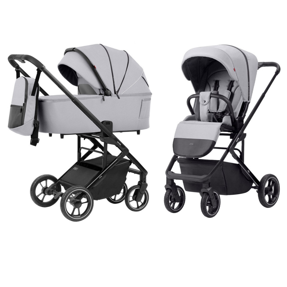 Коляска універсальна 2 в 1 Alfa Carrello CRL-6507 Feather Grey 202
