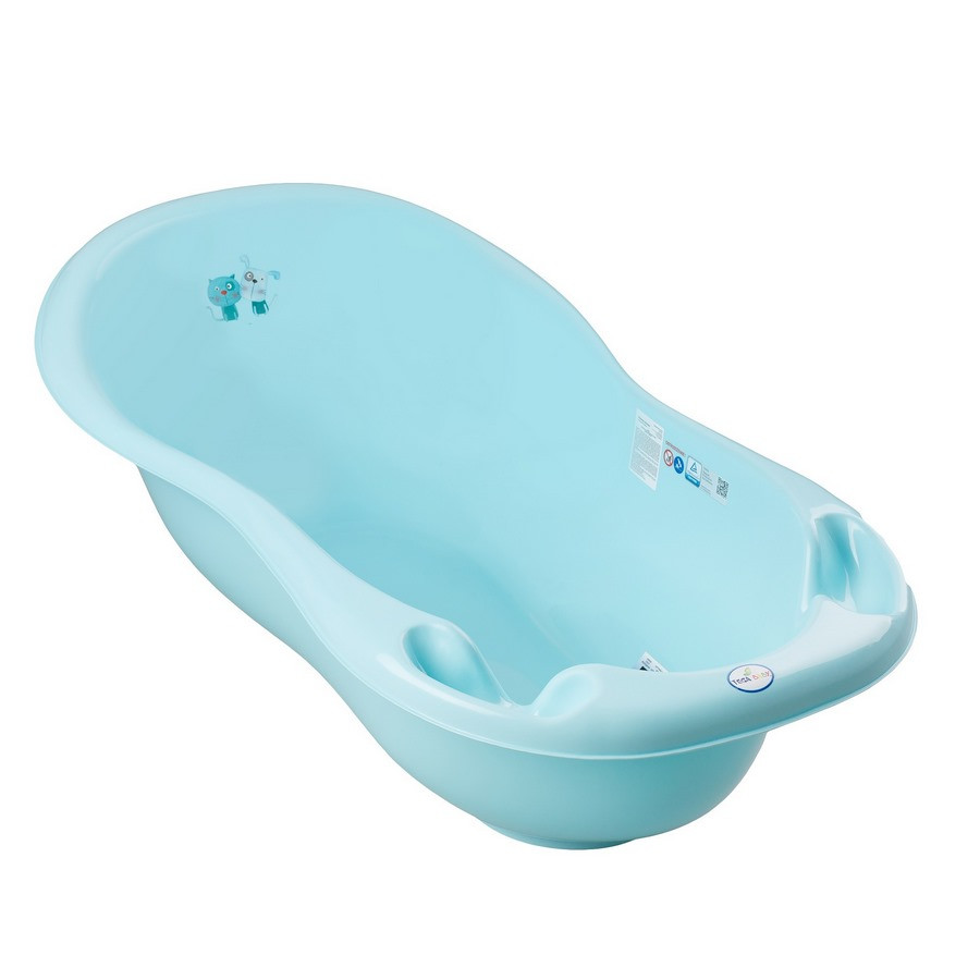 Ванночка дитяча LUX «Пес і Кіт» Tega Baby PK-005ODPŁYW-101 зі зливом, блакитний 102 см