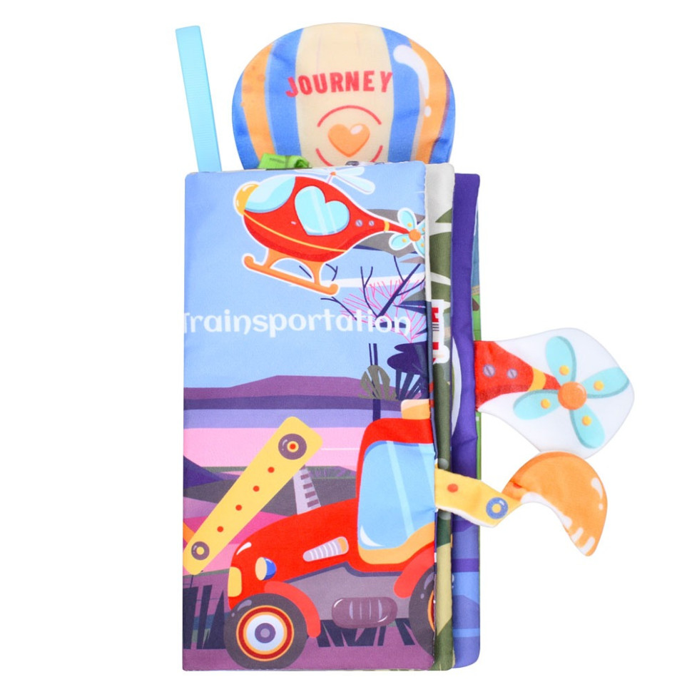 Розвиваюча книжка-шуршалка Bambi 668-230(Trainsportation) англійські слова