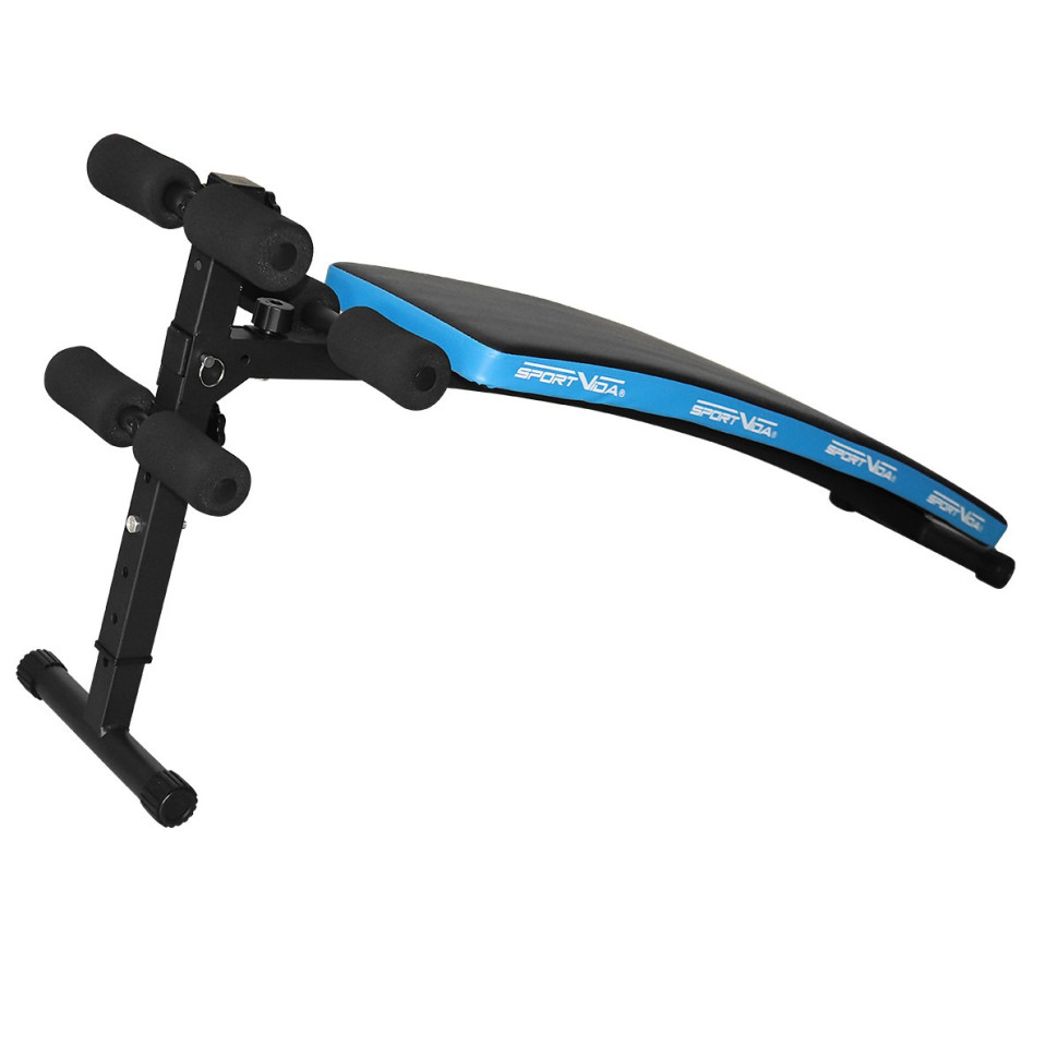 Скамья для пресса SportVida SV-HK0285 изогнутая, до 110 кг