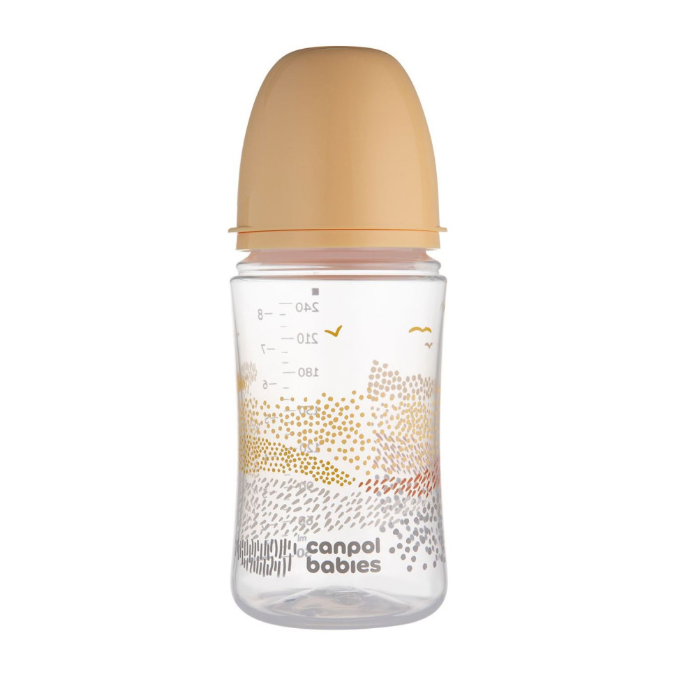Пляшечка антиколікова з широким отвором Easystart Mountains Canpol babies 35/243_bei 240 мл