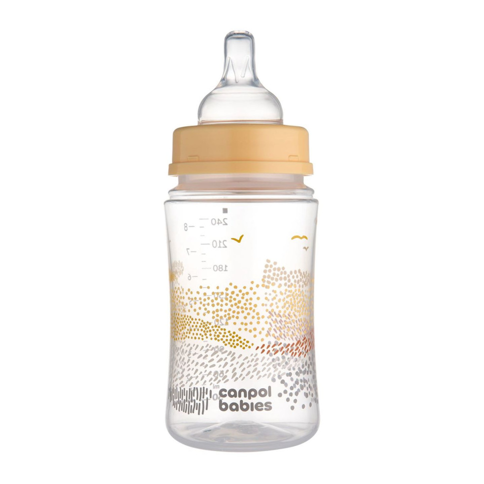 Пляшечка антиколікова з широким отвором Easystart Mountains Canpol babies 35/243_bei 240 мл
