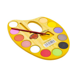 Акварель сухая "Палитра" Bambi 94283, 12 цветов (Оранжевый)