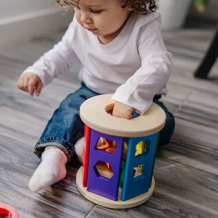 Детский деревянный сортер-каталка Melissa&Doug MD19041, 15 см