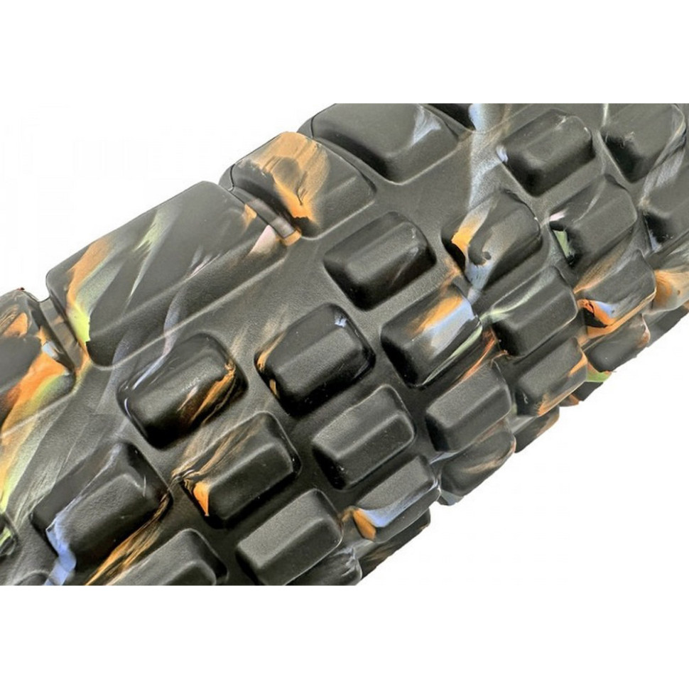 Массажный ролик Grid Roller v.1.1 EasyFit EF-2021-BK 33 см, Multi Черный