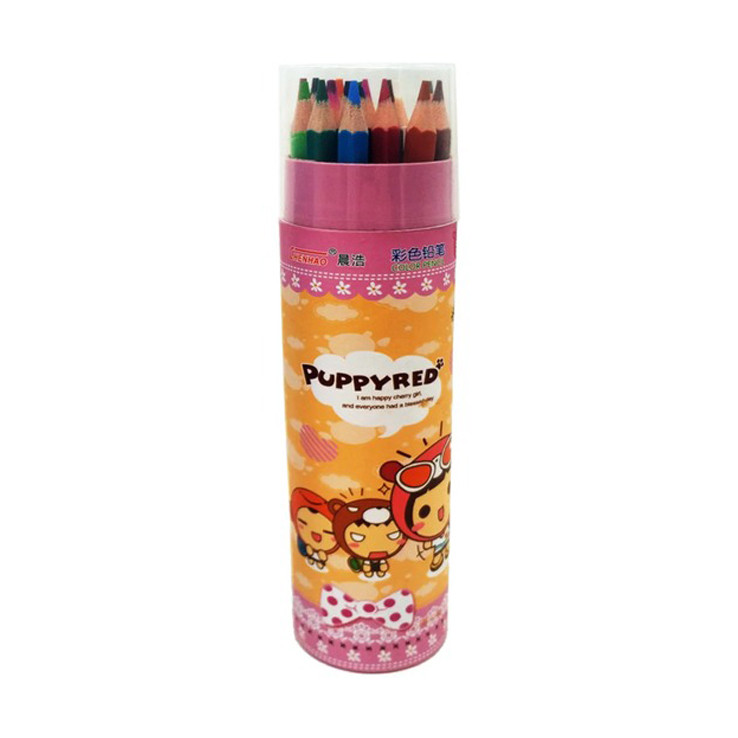 Набор цветных карандашей в тубусе Bambi 6181(Pink) 18 цветов (111915)