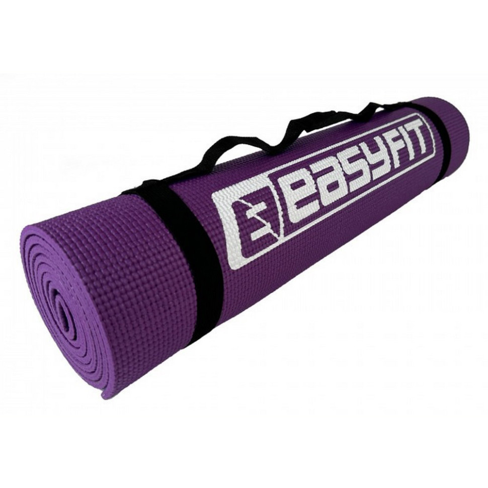 Коврик для йоги и фитнеса EasyFit EF-1918-V, ПВХ, Фиолетовый