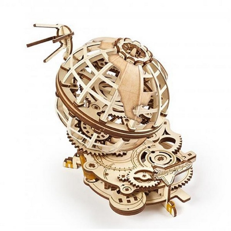 Дерев'яний механічний 3D конструктор Глобус Ugears 70128 184 деталі