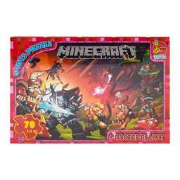 Пазл детский "Minecraft" Майнкрафт G-Toys MC782, 70 элементов