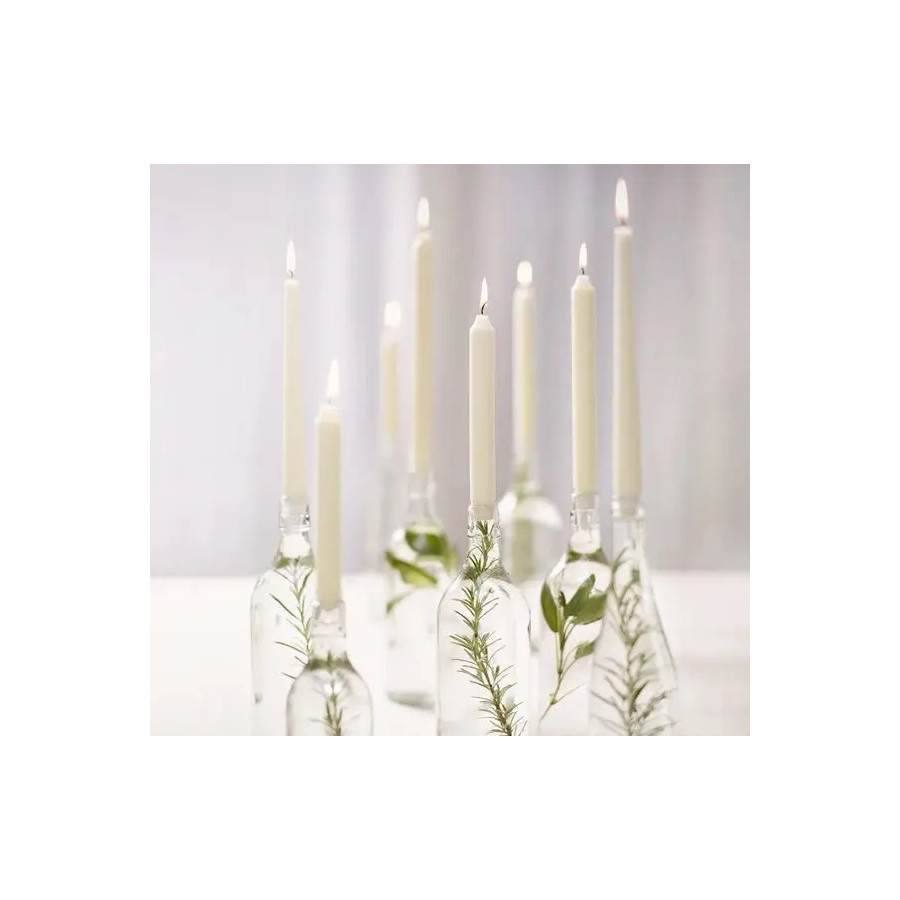 Набір свічок столових Aura Candles Bispol S30_090 Білі 4 шт