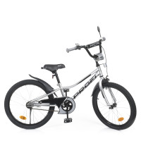 Велосипед дитячий PROF1 Y20222-1 20 дюймів, металік