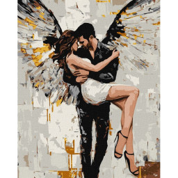 Картина по номерам "Ее спасение" Идейка KHO8657 с красками металлик extra 40х50 см