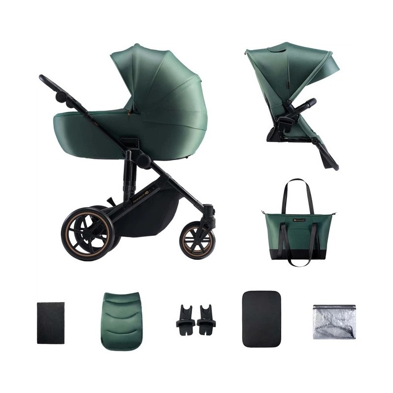 Универсальная коляска 2 в 1 Prime 2 Kinderkraft KSPRIM02GRE2000 Dark Green