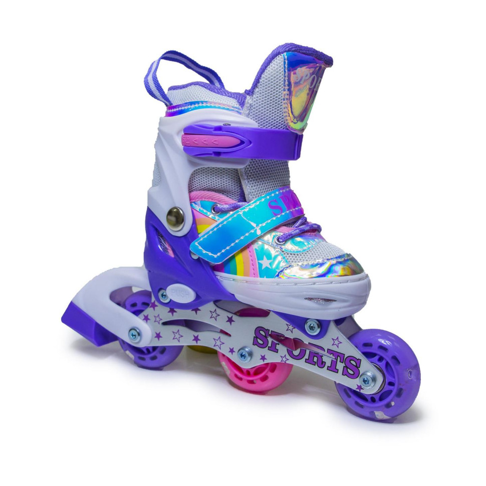 Дитячі розсувні ролики Scale Sports 626874536 райдужний фіолетовий, розмір 26-29