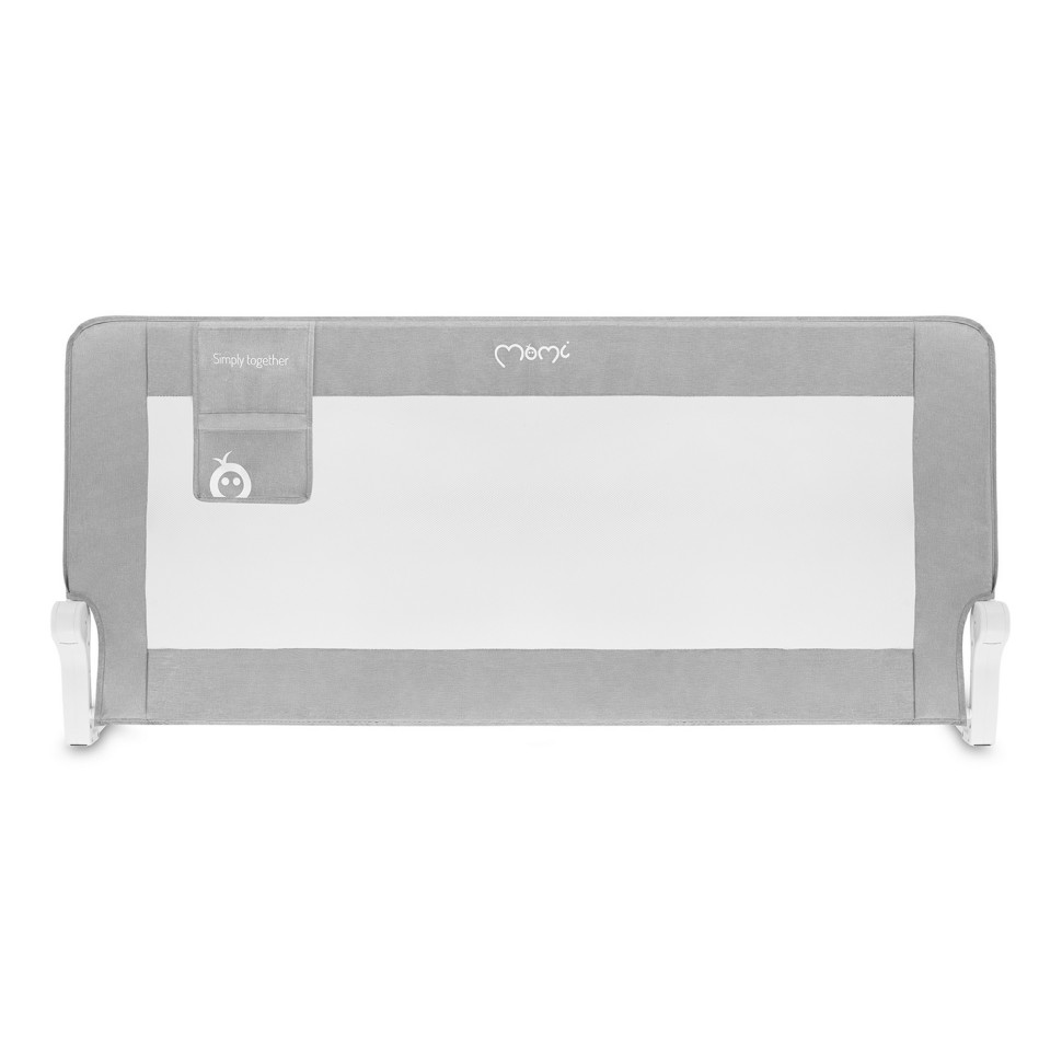 Защитный барьер для кровати LEXI PLUS XL MoMi AKCE00061 gray с карманом для аксессуаров