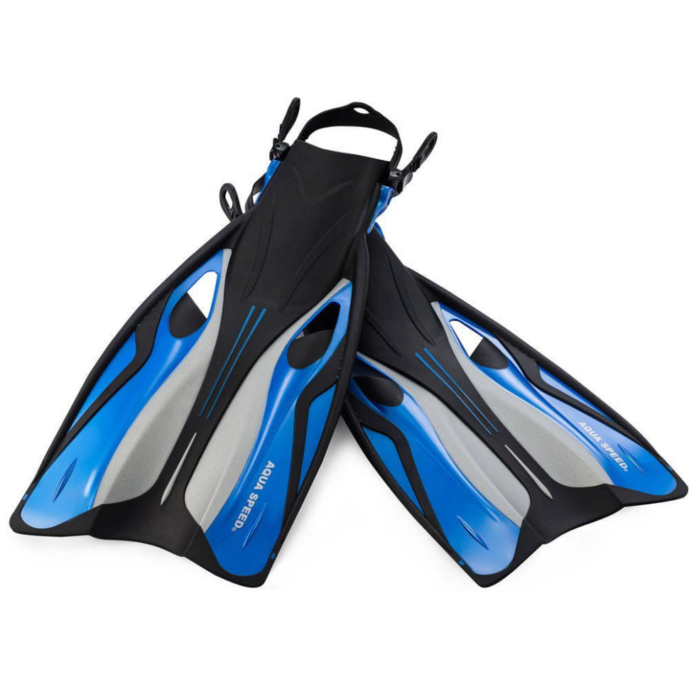 Ласты SWIFT Aqua Speed 707-11-41-45 синий, черный, серый, размер 41-45