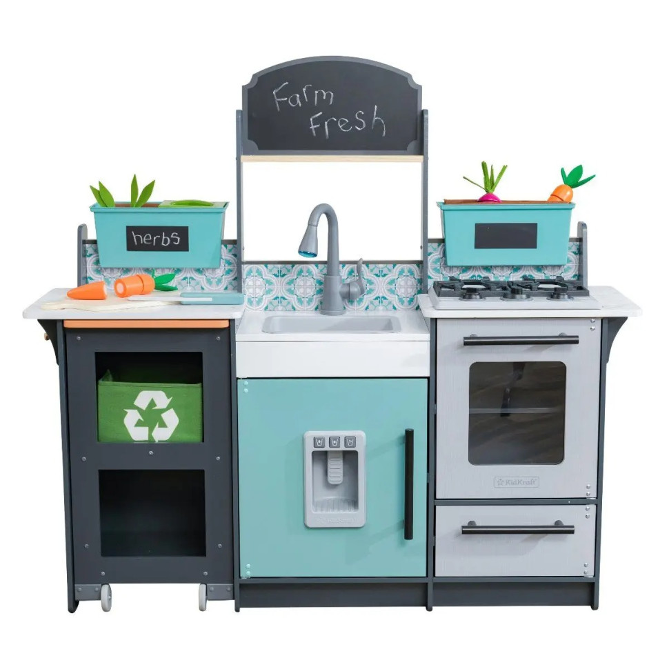 Детская кухня Garden Gourmet KidKraft 53442 с системой легкой cборки EZ Kraft Assembly