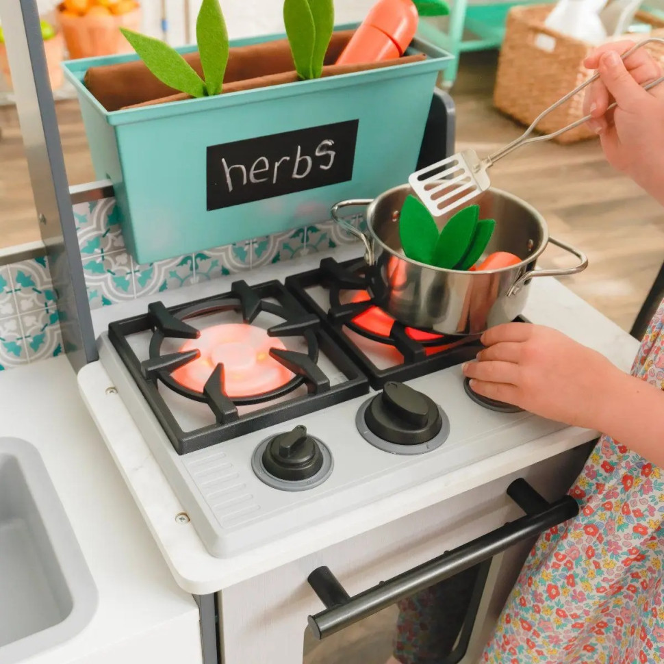 Детская кухня Garden Gourmet KidKraft 53442 с системой легкой cборки EZ Kraft Assembly