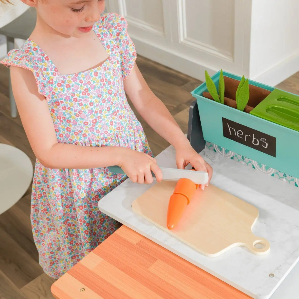 Детская кухня Garden Gourmet KidKraft 53442 с системой легкой cборки EZ Kraft Assembly