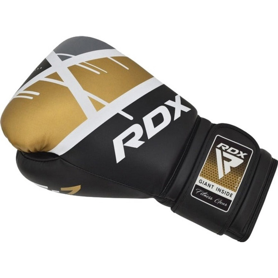 Боксерські рукавиці F7 Ego RDX Inc Limited BGR-F7BGL-12oz, Black Golden 12 унцій