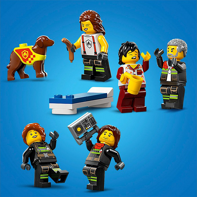 Конструктор Lego City Пожежне депо з пожежною машиною 60414, 843 деталі