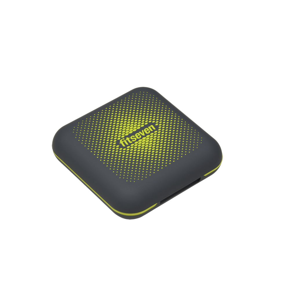 Кейс для капсул Fitseven UZSPACE TP005GY, графитовый с желтым