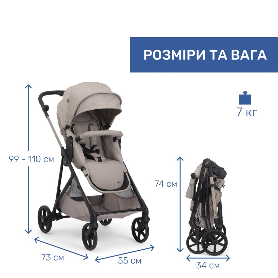 Коляска прогулянкова 2 в 1 