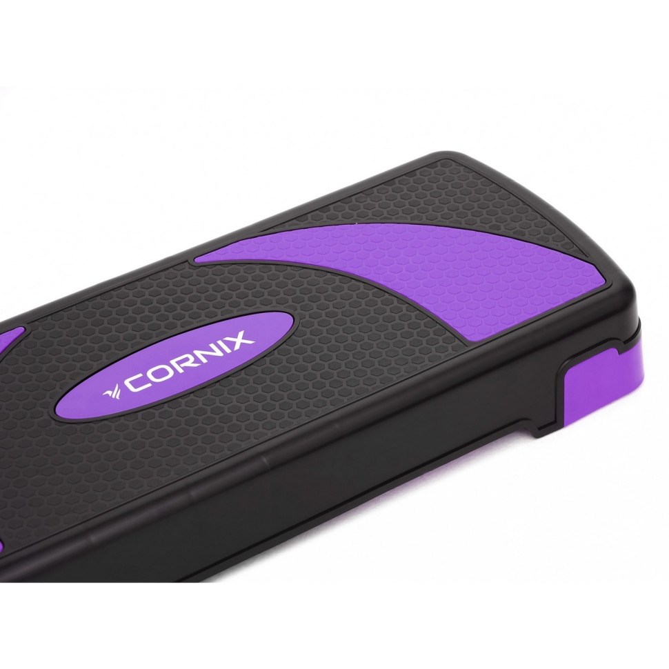 Степ-платформа 3-ступенева Cornix XR-0183, 78 х 29 х 10-20 см, Black/Purple