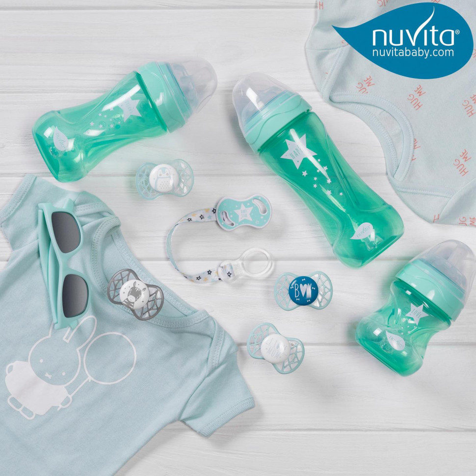 Пустышка Nuvita 7066 Air55 Explorer ортодонтическая 0m+ (зебра, пингвин) 2шт NV7066N