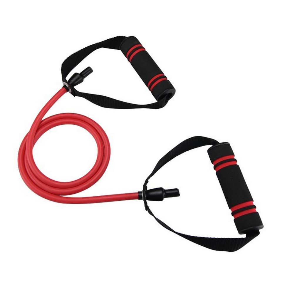 Трубчатый эспандер для фитнеса с ручками Latex resistance tube U-POWEX UP_1001_30LB_Red 13.5 кг