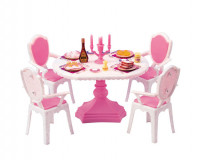 Меблі для ляльок 2837 Jennifer стіл+4 стільця