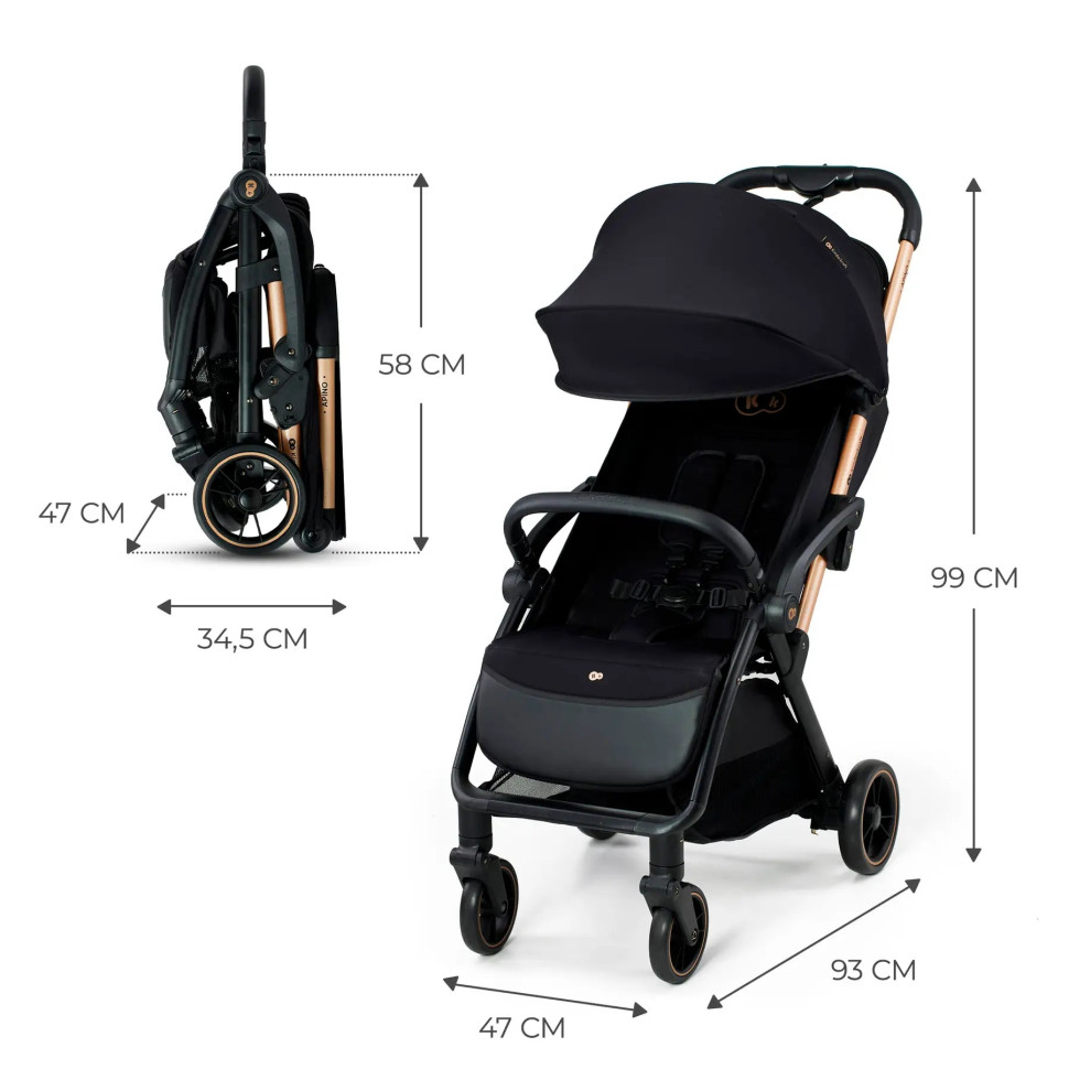 Прогулочная коляска Apino Raven Kinderkraft KSAPIN00BLK0000 Black 