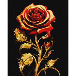 Картина по номерам "Символ красоты" ©art_selena_ua Идейка KHO3244 с красками металлик 40х50 см
