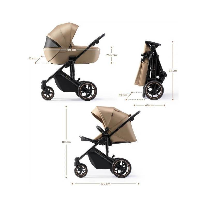 Универсальная коляска 2 в 1 Prime 2 Kinderkraft KSPRIM02BEG2000 Sandrose Beige